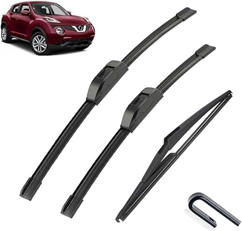 HJBING Car Window Wipers Blades for Nissan Juke 2010-2019, Window Wiper Blade Set Automotive All-Climate Efficiency Replacement Blades