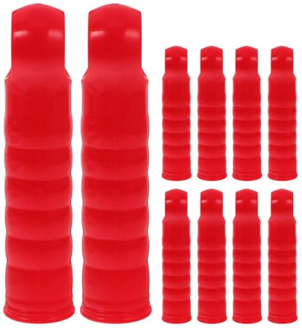 Tofficu 10pcs Mop Rod End Cap Broom Handle End Cap Plastic Ergonomic Design Simple Installation for Home Cleaning Utility Replacement Grips