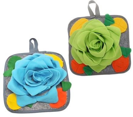 GANAZONO 2 Stück Kaninchen Schnüffelmatte aus Polyester mit Multifunktionalem Design zur Beschäftigung von Vögeln und Kleintieren Wie Hamstern und Kaninchen