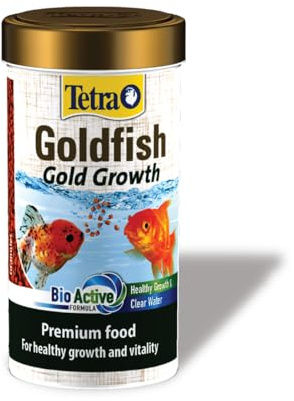 Tetra Goldfish Fish Food Gold Growth, Premium Food for All Goldfish, 250 ml