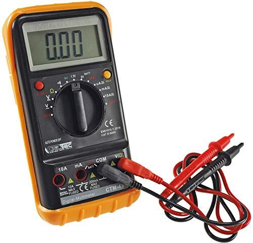 Chilitec CTM 43-Big Digital Multimeter Messgerät | Gummiholster, Hold-Funktion