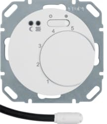 Termostato con contacto NA, para suelo radiante, R.1/R.3, blanco polar, brillo