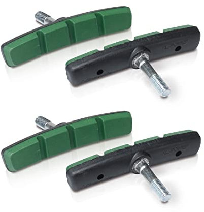 XLC Bremsschuhe V-Brake BS-V11 4er Set 72 mm, grün, 2500382500