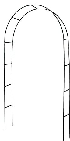 Windhager Arco per rose Basic, supporto per piante rampicanti e rose, arco da giardino, 230 x 140 x 37 cm, verde, 05786