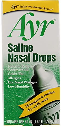 Ayr Saline Nasal Drops 50 mL (Pack of 3)