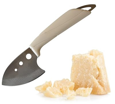 Deagourmet Coltello da formaggio a Grana Dura, Impugnatura in Plastica, Acciaio Inox, 19x5x2 cm