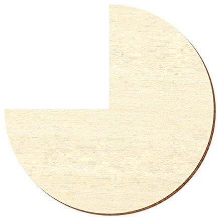 Tagli in compensato – 3/4 – dimensioni a scelta – pioppo 3 mm, altezza x larghezza: 35 x 35 cm
