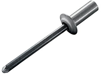 Blindnieten Popnieten CUP-Alu/Stahl Luft- und Wasserdicht Ø 3,2/4,0/4,8/6,4 mm Längen von 6,5 bis 25 mm Flachkopf Nieten 100 Stück (4,0x8,0 mm)