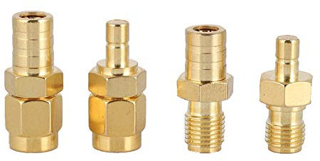 Diyeeni 4Stk. Koaxiakabel Adapter Kit, SMB auf SMA, SMA auf SMB, für DAB Antenne, Funkscanner, Funk-Transceiver, CB-Funkgeräte, Handfunkgeräte, Amateurfunkgeräte