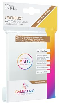 Gamegenic, Matte 7 Wonders Sleeves, Zubehör
