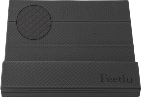 Feetlu, Faltbare Yogamatte, 6 mm und 8 mm dick, groß, leicht und einfach zu verstauen, rutschfeste, faltbare Übungsmatte für Yoga, Pilates, Heimtraining und Bodenübungen
