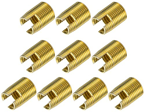 sourcing map 5 Stück Selbstschneidende Gewindeeinsätze M14 M18x24mm 45# | Kohlenstoffstahl, Reparatur Muttern