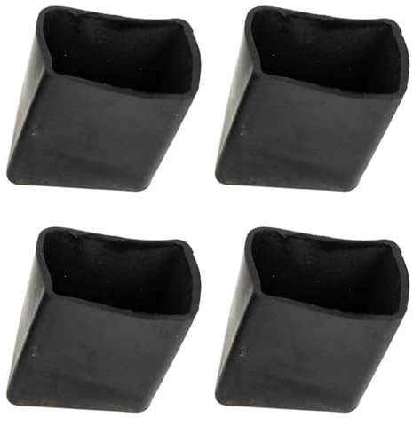 Operitacx Leiterfüße 4er Set, Gummi Leiterfußabdeckungen ca. 40 x 35 x 25 mm, Rutschfeste Fußkappen für Stehleiter, Teleskopleiter und Klappleiter, Bodenschutz und Geräuschdämpfung