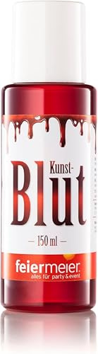 Kunstblut Flasche 150ml versiegelt Made in Germany für Halloween, Fasching, SFX-MakeUp