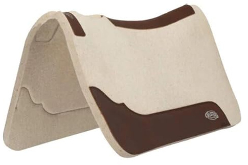 Weaver Equine Contoured Steam Pressed Merino Wool Felt Saddle Pad