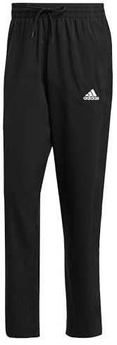adidas Homme AEROREADY Essentials Stanford Open Hem Embroidered Small Logo Pants, Black, XL Tall
