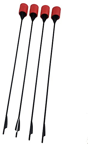 Arrow Soft Arrows Foam Tipped for ArrowSoft Pop Out Game and Archery Tag! (Red, 8)