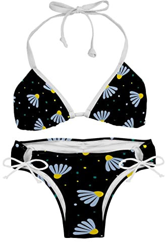 Cartoon Badminton Bikini Sets für Damen Strand Badeanzug, Mehrfarbig, XL