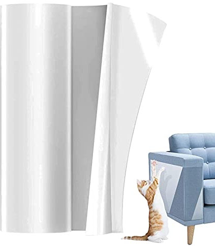 Katzenkratzband, wiederverwendbar, doppelseitig, kratzfest, Katzen-Möbelschutz, Anti-Katzen-Kratzer-Klebeband für Katzen, Sofa, Eckkratzer, Tebinzi
