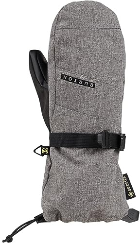Burton Kids' Gore-TEX Snowboard & Ski Waterproof Mittens (Gray Heather, Medium)