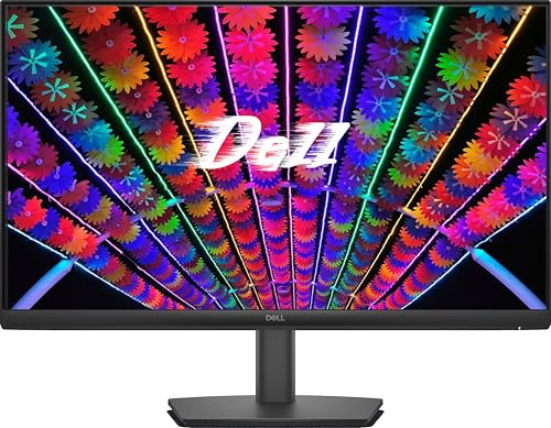 Dell S24 Series Monitor - 24 inch IPS LED FHD - AMD FreeSync - VESA, 16:9 Monitor 75Hz, 4ms Grey-to-Grey Response Time, Low Blue Light, Flicker Free, Anti-Glare, 2 x HDMI, Black