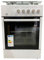 Cucina a Gas Bianca Forno A Gas 4 Fuochi 60 X 60 cm Copertura in Vetro