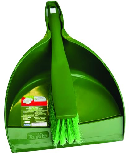 HOMESmith Made in Italy Dustpan & Brush Set, Green