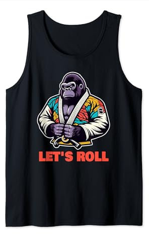 Gorilla BJJ Gi Brazilian Jiu Jitsu Kampfkunst Let's Roll Tank Top