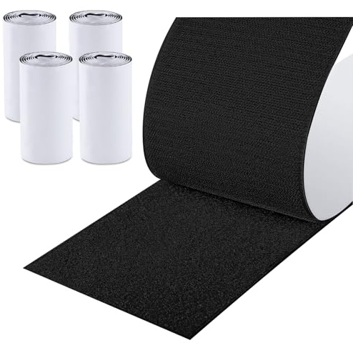 Självhäftande kardborreband, extra starkt, 11 cm x 2 m, kardborreband, självhäftande, extra brett, dubbelsidigt kardborrband för sömnad, kardborreband, band för soffa, gör-det-själv-hantverk, hem och