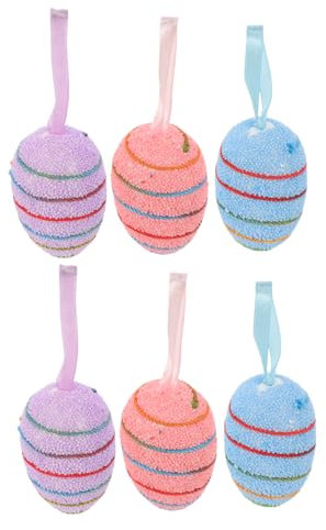 GARVALON 6pc Ostern Ornamente Ostern Dekorationen für Jungen und Mädchen Ostern Hängende Dekorationen Baum Dekorationen