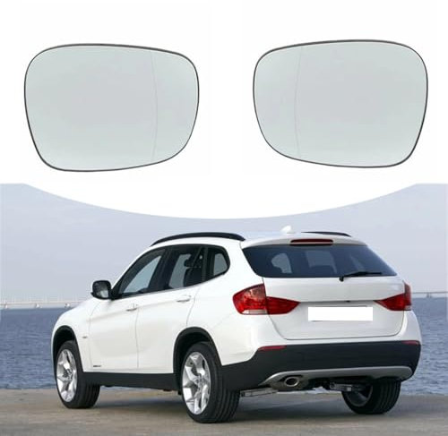 JGQFB Auto Aussenspiegel Glas für BMW X1 E84 X3 F25 2009-2015, Auto Ersatzspiegelglas Fahrzeuge Spiegel Glas Erhitzt Rück Spiegelglas,A/Left