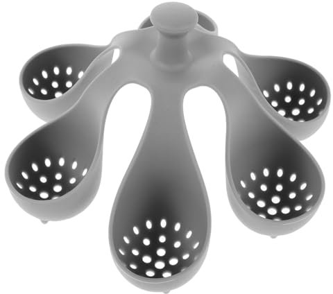 Cabilock 6agujeros Estante De para Hervir Soporte Multifuncional Huecos para Cocinar Al Vapor y Preparar Alimentos Accesorio Práctico para Utensilios De Cocina