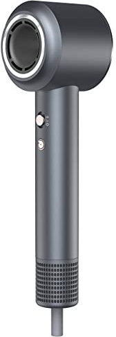 Fitz Hair Dryer with Multiple Attachments, hairdryer High Speed Blow Dryer Ionic Dryer, Silver