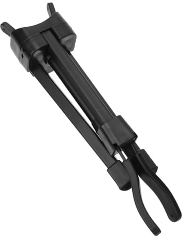 Praktischer Saxophonständer für Saxophon, Tragbar, Schwarz | Metall Abs Schaumstoff, für Zuhause und Musikunterricht, Inklusive Aufbewahrungstasche, Kompakt