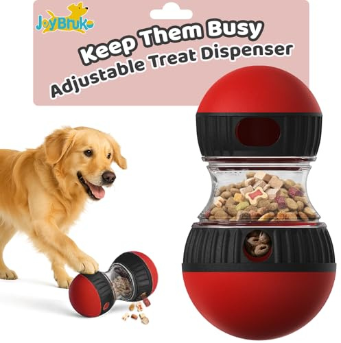 JoyBruko Jouets puzzle interactifs pour chien, distributeur de friandises pour le garder occupé, mangeoire réglable pour chiots intelligents, jouet cognitif pour chiens de petite, moyenne et grande