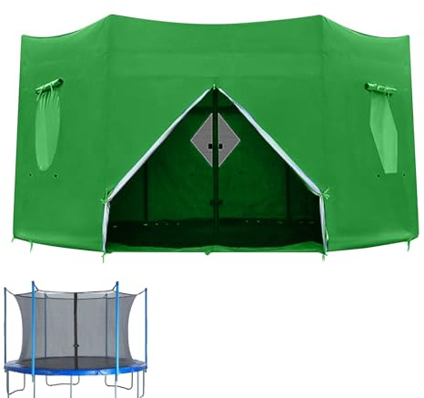 Trampolinzelt 6FT/8FT/10FT/12FT/14FT, Faltbare Trampolin-Abdeckung Atmungsaktive, Winddichte, Sonnen-, Regen- Und Mückendichte Trampolins Abdeckung, Trampolins Zubehör
