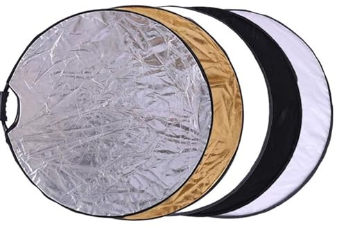 Runder Fotografie-Lichtreflektor, 5-in-1-Fotografiereflektor, Mehrfarbig, 60–110 cm(110CM-5in1)