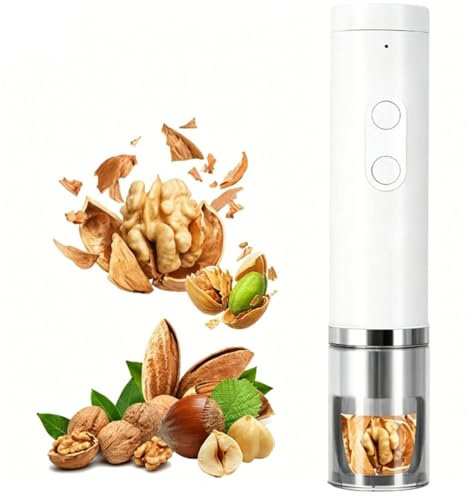 Schiaccianoci elettrico ad alta coppia, anti-spruzzo, automatico, per noci, noci pecan, mandorle con forza di rottura di 40-50 kg