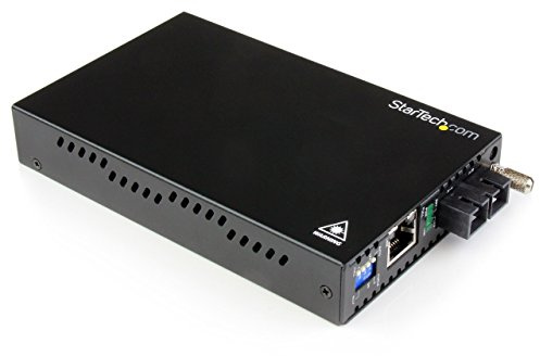 StarTech.com 1000 Mbit/s Gigabit Ethernet LWL / Glasfaser SC Medienkonverter 40 km