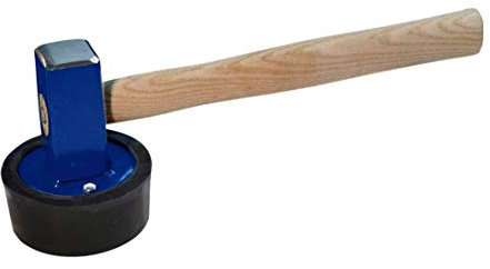 Idealspaten WEG2053761 Marteau de Carreleur Sieger avec Manche en Frêne, Bleu/argent, 1,5 kg/36 cm