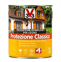 V33 - Protettivo Completo Legno 2,5lt Noce Scuro