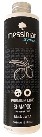 Messinian Spa Shampooing pour cheveux fragiles Premium Line Black Truffe 300 ml