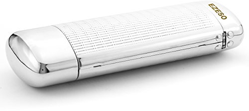 EZESO Étui à Lunettes Pour petits verres à cadre moyen argent