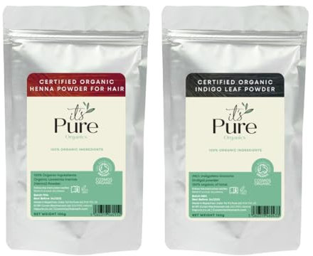 Natural Hair Dye - Organic Henna & Indigo Hair Colour 200g