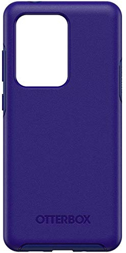 OtterBox Symmetry skal för Samsung Galaxy S20 Ultra, stöttåligt, fallsäkert, skyddande tunt skal, testad till militärstandard x3, antimikrobiellt skydd, Blå