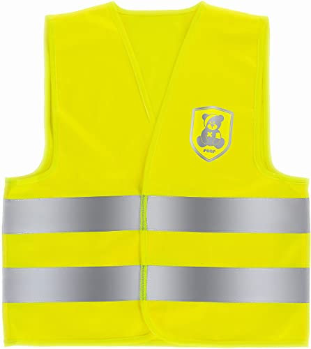 Reer 53115 MyBuddyGuard Sicherheitsweste für Kinder, entspricht der EN 1150, Gelb, 79 g