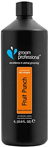 GROOM PROFESSIONAL Fruit Punch Hundeparfüm - Hundeparfüm-Spray - Frisches Duftspray für Hunde Gegen Geruch - Tropischer Duft - Fruchtiger Duft - Perfekt für Zwischen den Waschgängen, 1 Liter