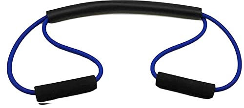 Hot Yoga Gum Fitness Resistance 8 Word Chest Expander Rope Workout Muscle Training Elastische Gummibänder für Sportübungen (Color : 25lb Blue)