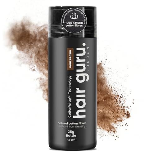 Hair Guru London Hair Thickening Fibres, Light Brown, 28g
