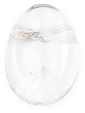 NKlaus Tumsten bergkristall natur ädelsten 5 x 3,5 cm helande sten handsmickrare 14870